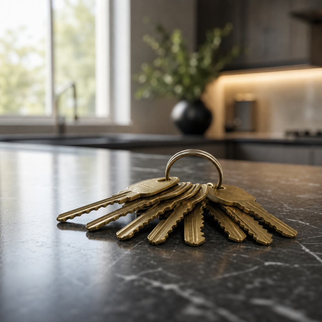 Keys to a home managed by a letting agency